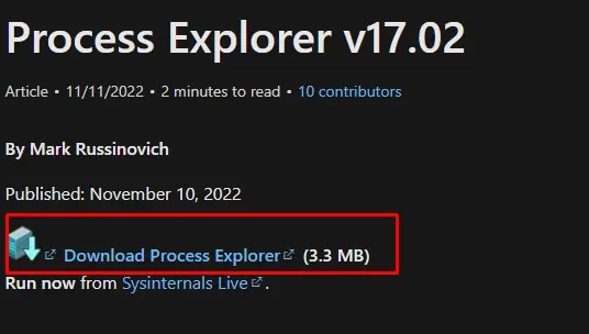 download-process-explorer