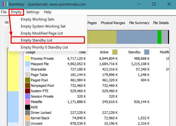 How To Clear Ram Cache On Windows