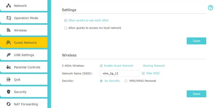 How to Set Up TP Link Router 39 enable-guest-network