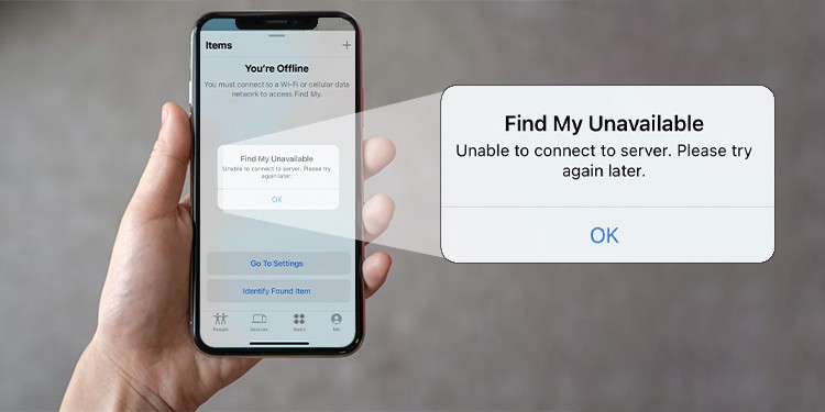 find-my-unavailable-unable-to-connect-to-server