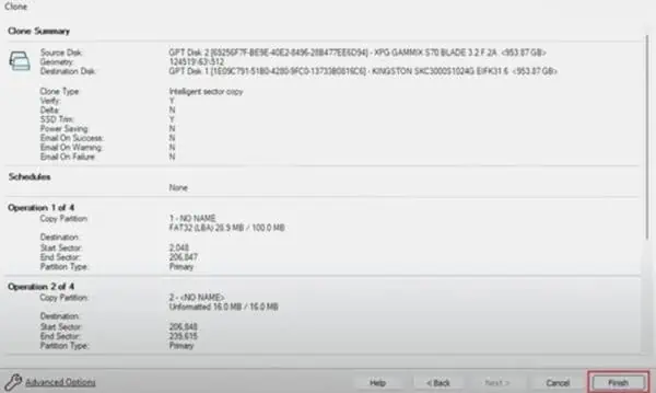 How to Move Windows to Another Drive 39 finish-to-complete-cloning
