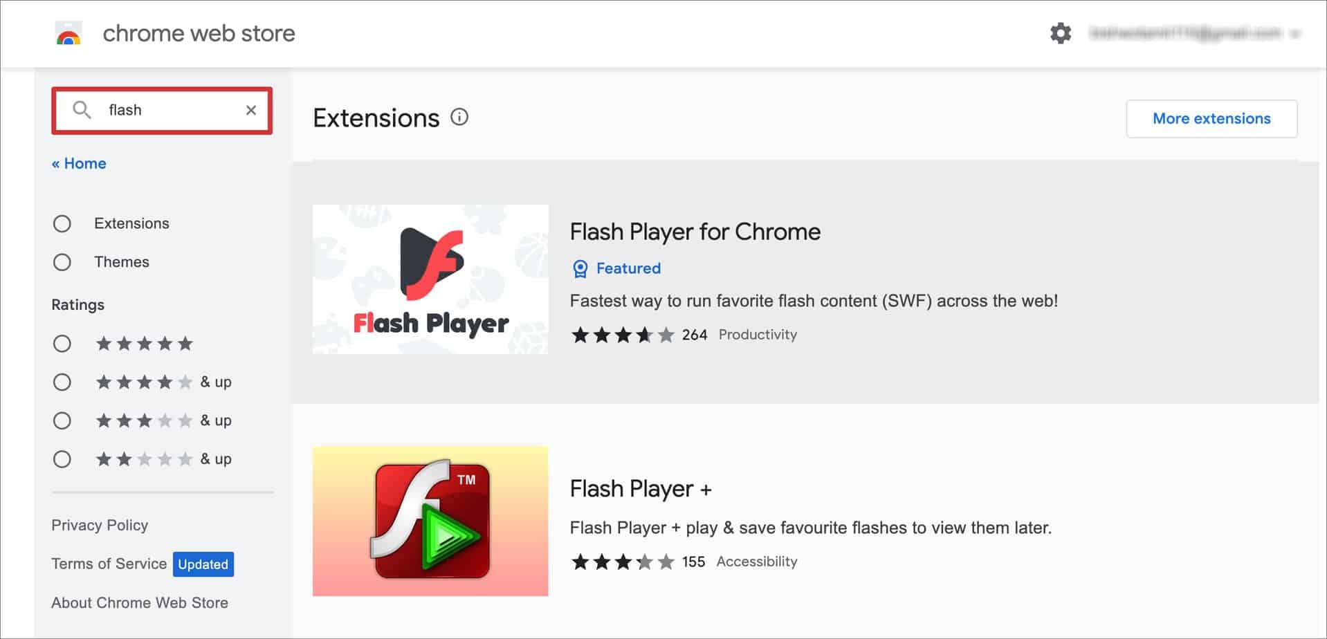 flash extension on chrome