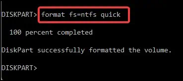 How to Fix SSD Unallocated on Windows 42 format-ntfs