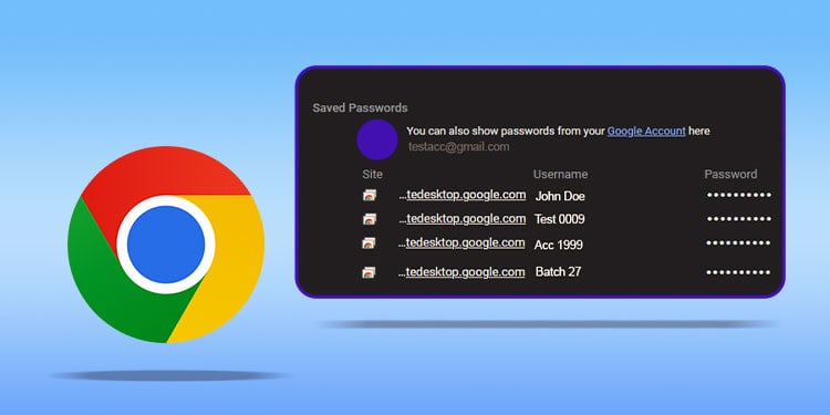 view saved passwords chrome app