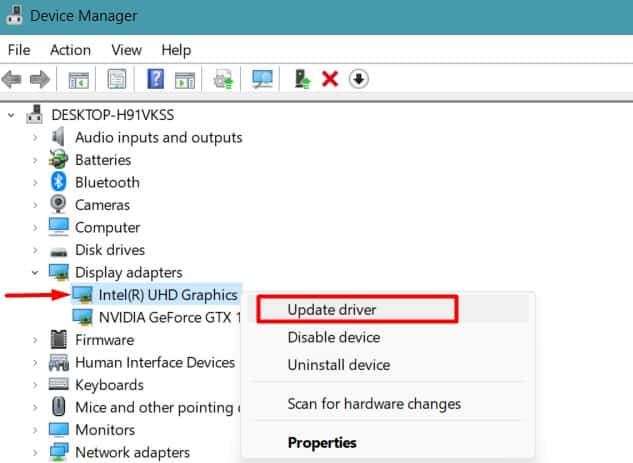 integrated graphics driver update