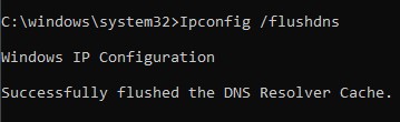 ipconfig flush dns laptop disconnecting from internet