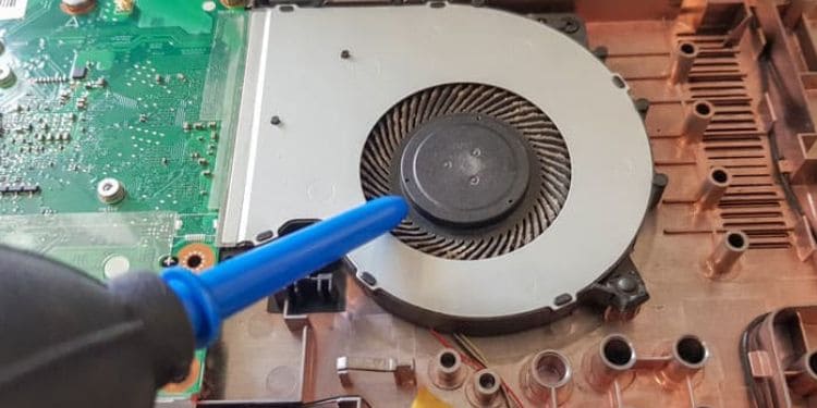 laptop fan cleaning using compressed air