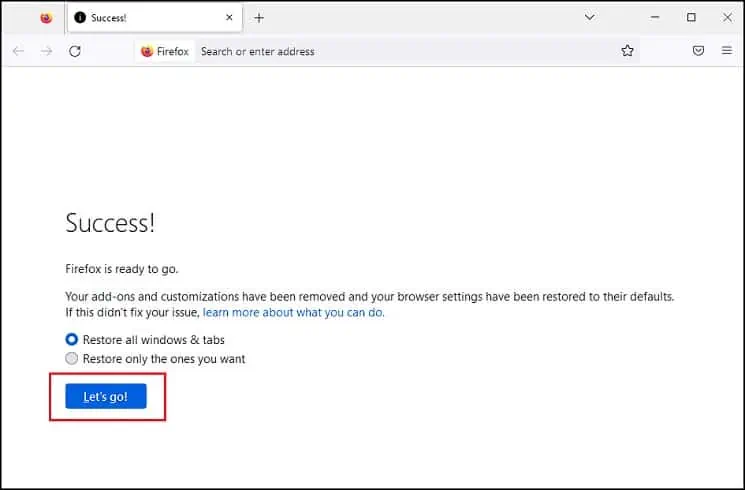 What Does "Your Connection is Not Secure" Error Mean? How to Fix It 25 lets-go-button-in-firefox