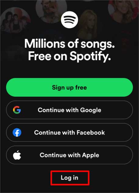log-in-option-on-spotify
