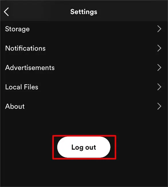 Spotify Shuffle Not Random? 5 Ways to Fix It 42 log-out-button-on-spotify