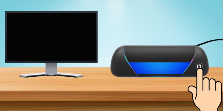 long press speaker power button to turn on bluetooth