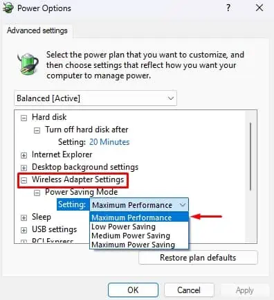 Fix: Windows Did Not Detect Any Networking Hardware 36 maximum-performance-1