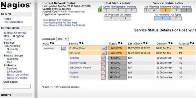 nagios monitoring network