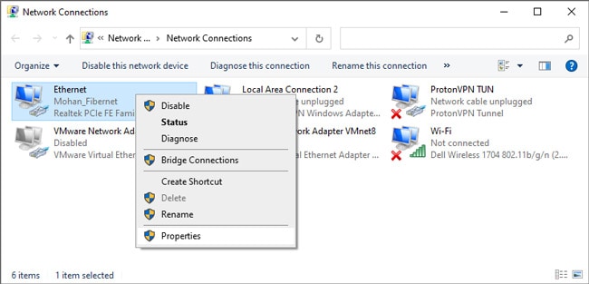 network-connection-properties