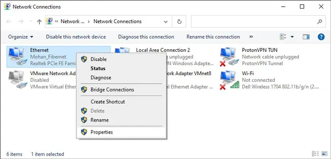 9 Ways to Fix “Unidentified Network” or No Internet in Windows 15 network-connection-properties