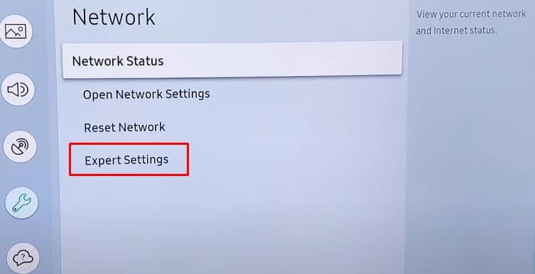 network expert settings