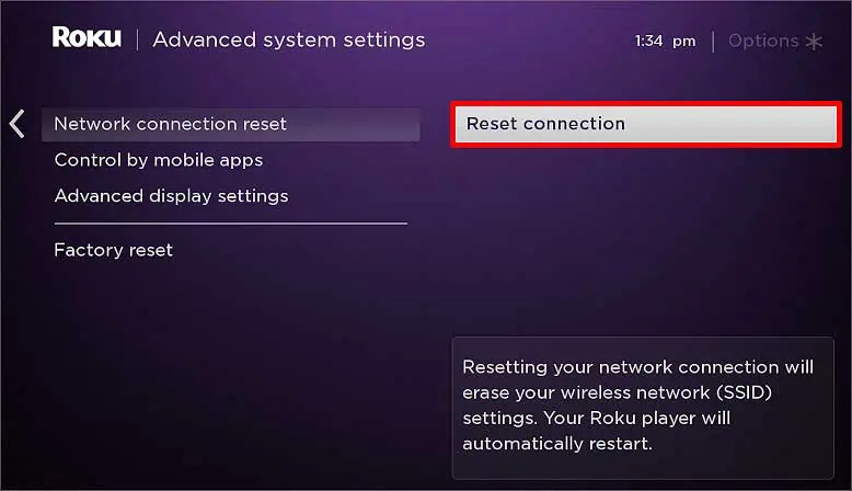 network-reset-connection-option-roku