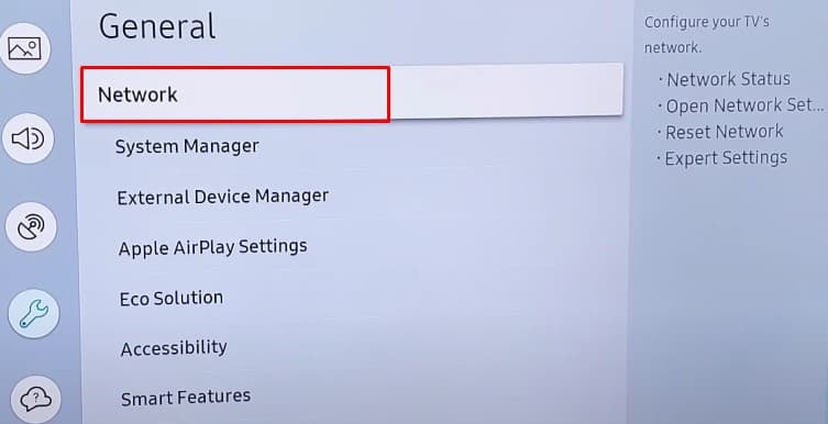 network settings