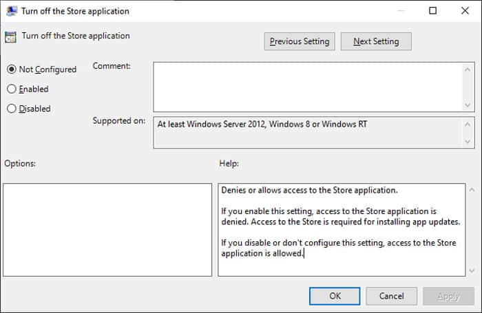 not-configured-turn-off-store-application