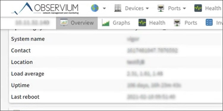 observium monitor network