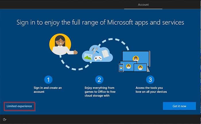 offline-account-limited-experience