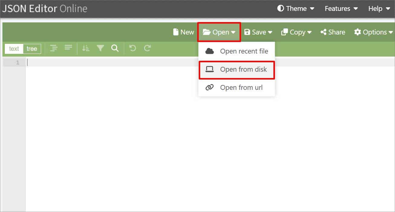 open-from-disk-option-json-editor-online