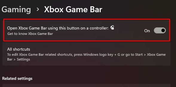 open xbox game bar using this button bame bar not working