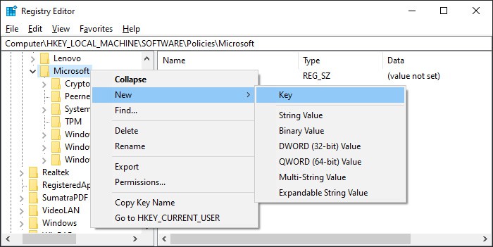policies-microsoft-new-key
