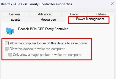 Fix: Windows Did Not Detect Any Networking Hardware 37 power-management