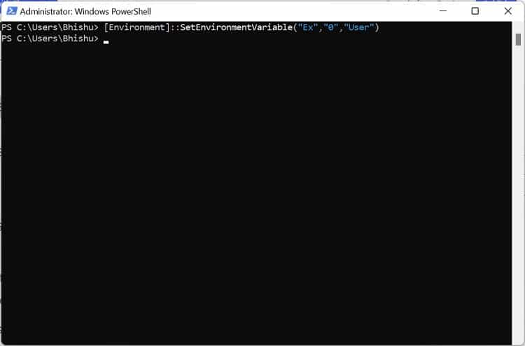 powershell add user variable