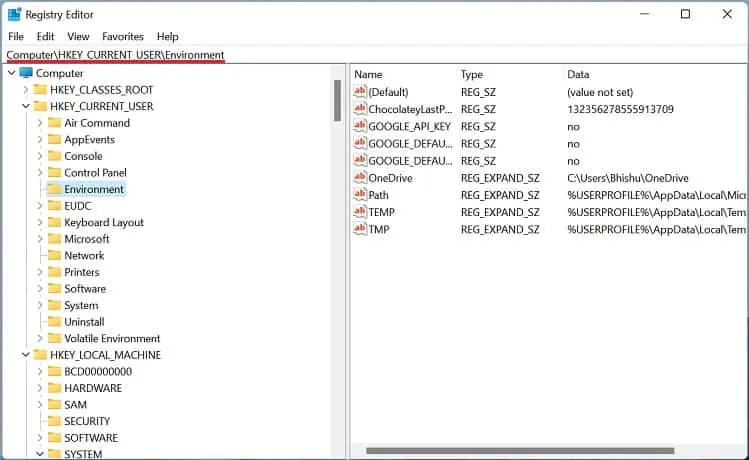 registry-editor-go-to-user-variable-path