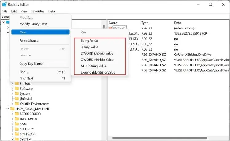 registry-editor-new-and-select-one-value