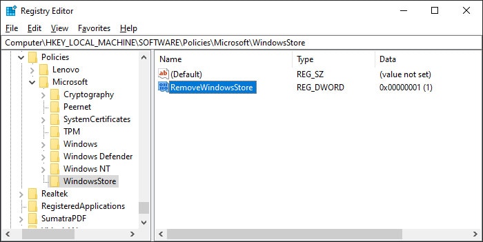 remove-windows-store
