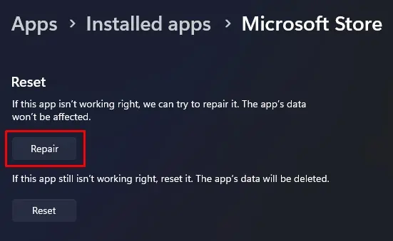 repair-microsoft-store