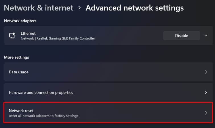 reset network laptop keeps disconnecting