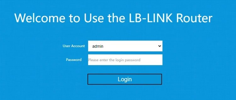 router-login-page