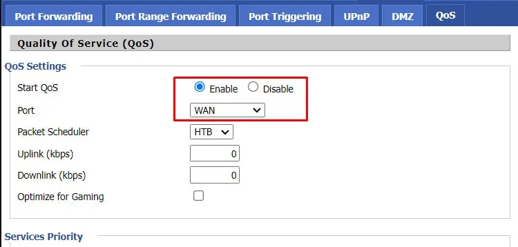 router-start-qos