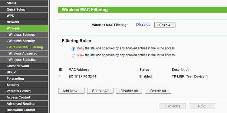 How to Set Up TP Link Router 27 router wireless mac filtering