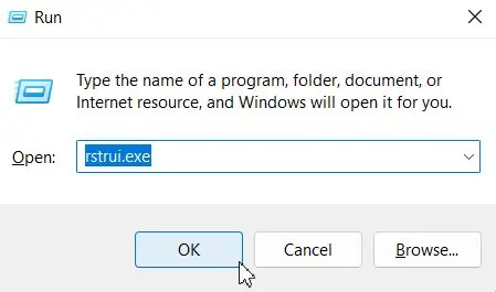 9 Ways to Fix if Laptop Won’t Shutdown on Windows 29 rstrui.exe_