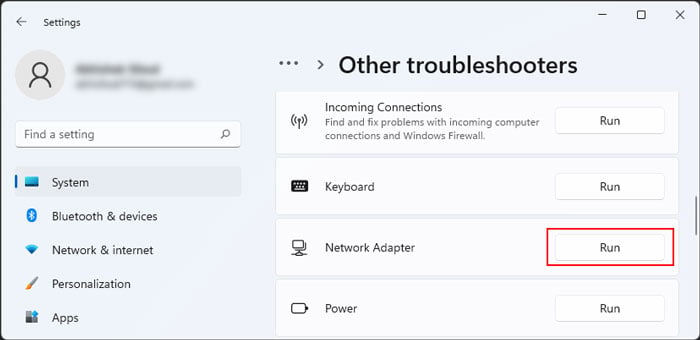 run-network-troubleshooter