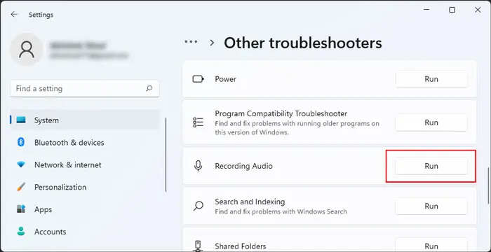 run-recording-audio-troubleshooter