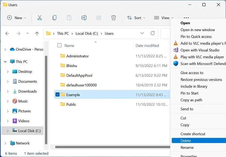 select-profile-and-delete