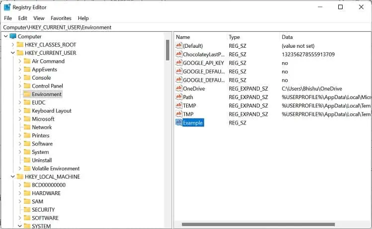 4 Ways How You Can Set Windows Environment Variables 13 set-user-variable-in-registry-editor