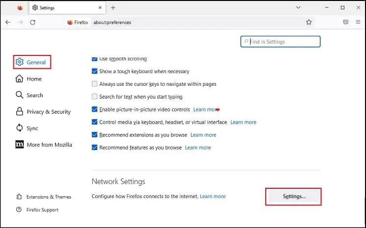 What Does "Your Connection is Not Secure" Error Mean? How to Fix It 17 settings-button-in-network-settings