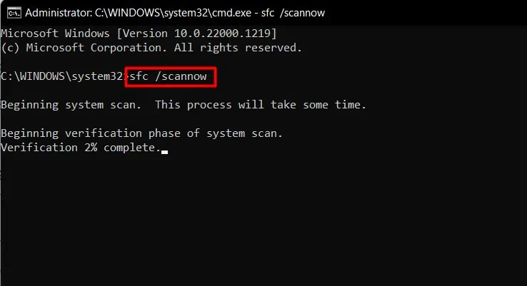 9 Ways to Fix if Laptop Won’t Shutdown on Windows 21 sfc-scannnow