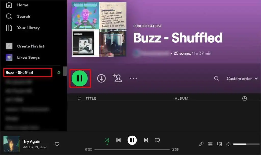 Spotify Shuffle Not Random? 5 Ways to Fix It 52 shuffled-playlist-on-spotify-1024x608