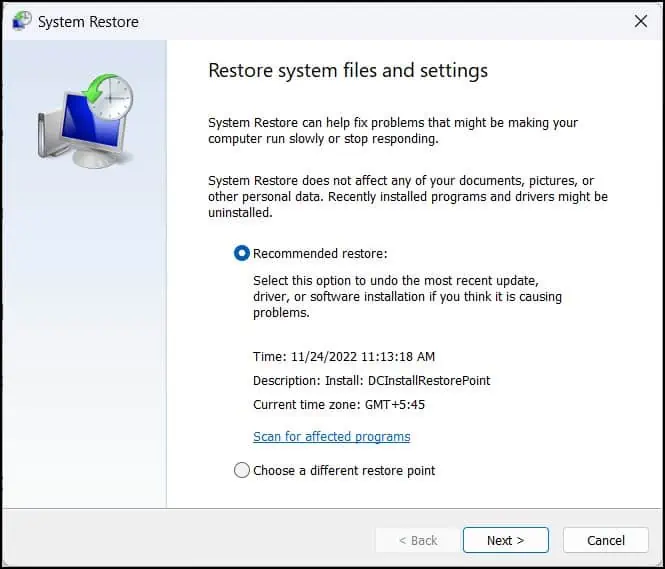 Hyperx Mic Not Working? Here’s How To Fix It 18 system-restore-utility