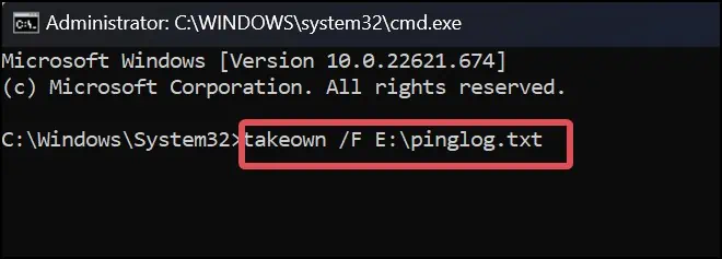 takeown-command