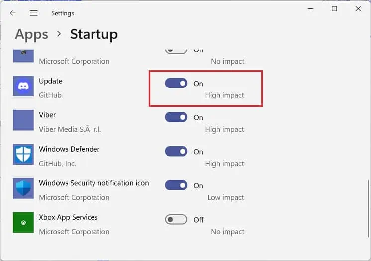 Why is My Laptop Fan Always on? Here's How to Fix It 40 toggle-off-high-impact-startup-app