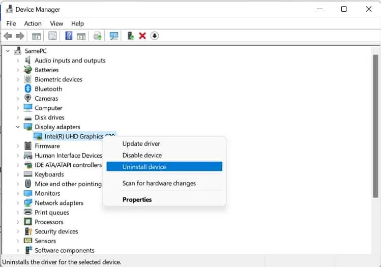 “Input Signal Out of Range” on Monitor? Try These 6 Fixes 36 uninstall-display-adapter
